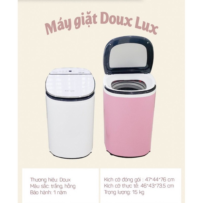 Máy Giặt Mini Doux Lux DX-1328 có màu xanh và hồng