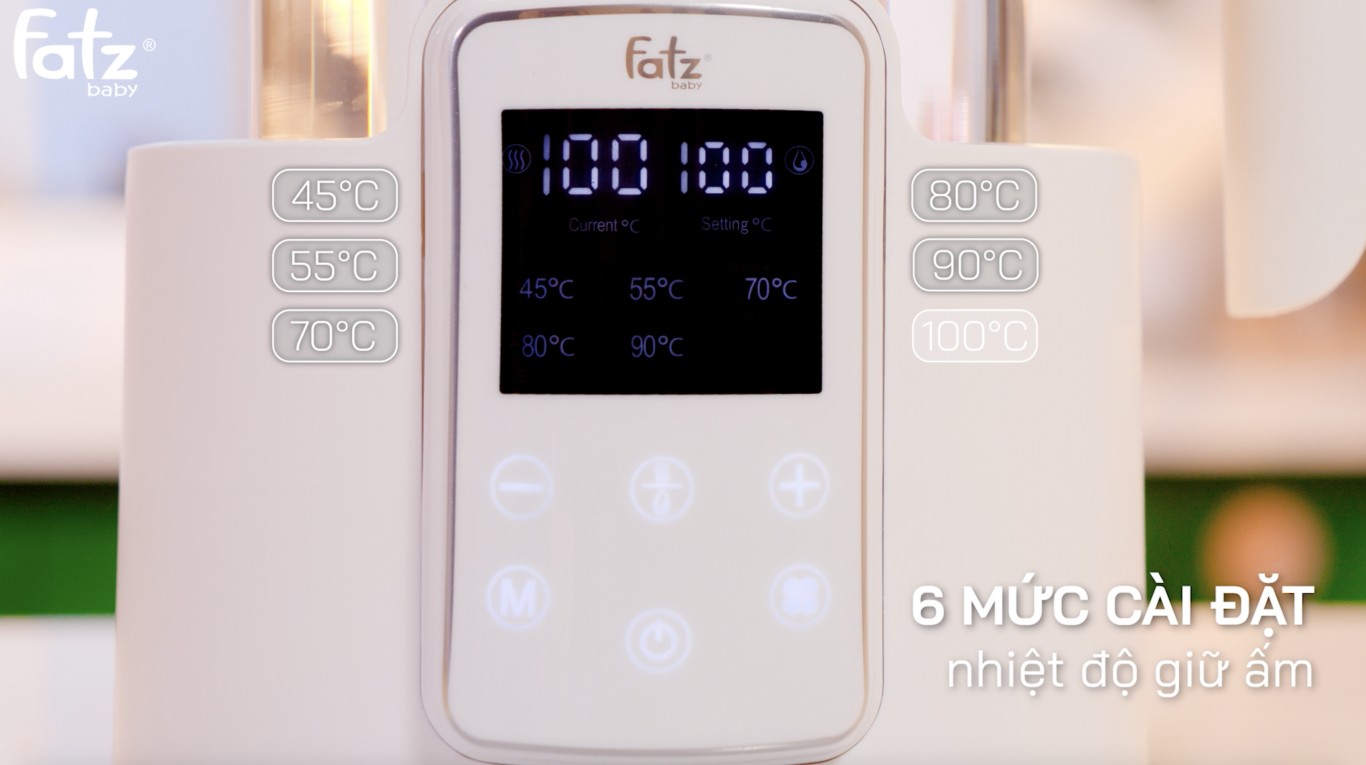 Máy đun và hâm nước pha sữa điện tử Fatzbaby - Quick 2 - FB3508CY