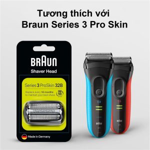 Bộ lưỡi thay thế máy cạo râu Braun series 3 chính hãng nhập Đức 8 Bộ lưỡi thay thế máy cạo râu Braun series 3 chính hãng nhập Đức