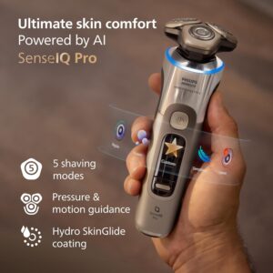Máy cạo râu Philips series i9000 Prestige Ultra SkinIQ Pro XP9403/88, màu White Gold