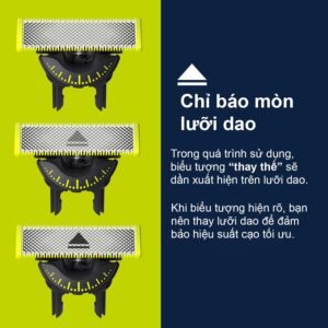 Máy cạo râu và cơ thể Philips Oneblade 360 Face Body QP2834/70 19 Máy cạo râu Philips OneBlade 360 Face QP2724/23