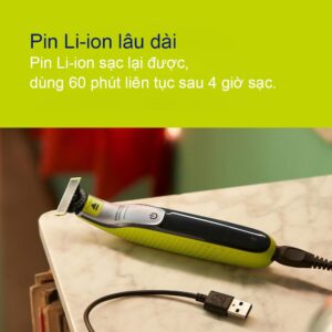 Máy cạo râu và cơ thể Philips Oneblade 360 Face Body QP2834/70 17 Máy cạo râu Philips OneBlade 360 Face QP2724/23