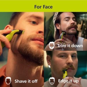 Máy cạo râu và cơ thể Philips Oneblade 360 Face Body QP2834/70 14 Máy cạo râu Philips OneBlade 360 Face QP2724/23