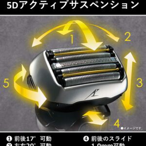 Máy cạo râu Panasonic LAMDASH 5 lưỡi ES-TLVFE-K, kèm lưỡi dự phòng 7 shaver estlvfe 2