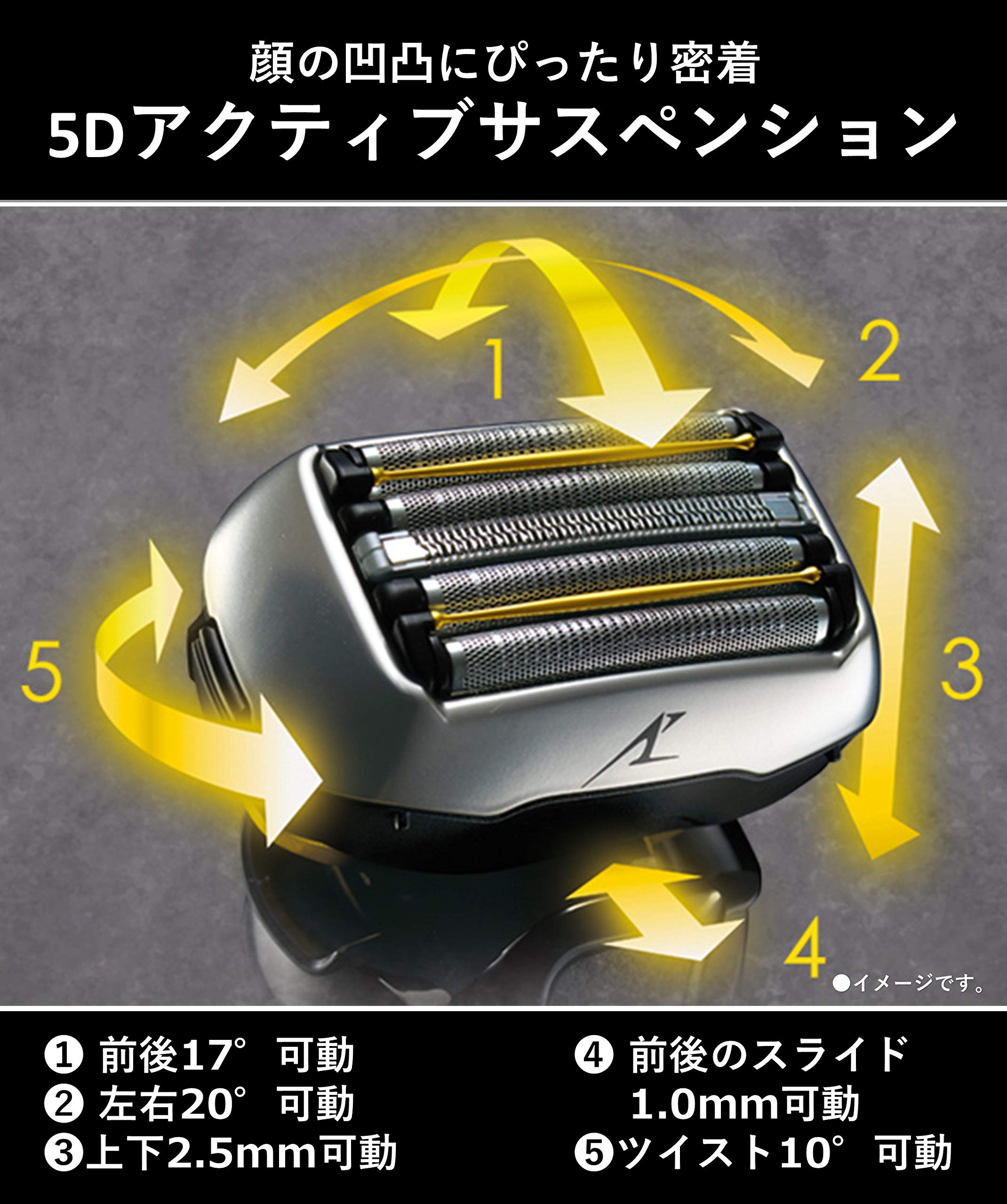 Máy cạo râu Panasonic LAMDASH 5 lưỡi ES-TLVFE-K, kèm lưỡi dự phòng 3 Máy cạo râu Panasonic LAMDASH 5 lưỡi ES-TLVFE-K, kèm lưỡi dự phòng - Ảnh 3