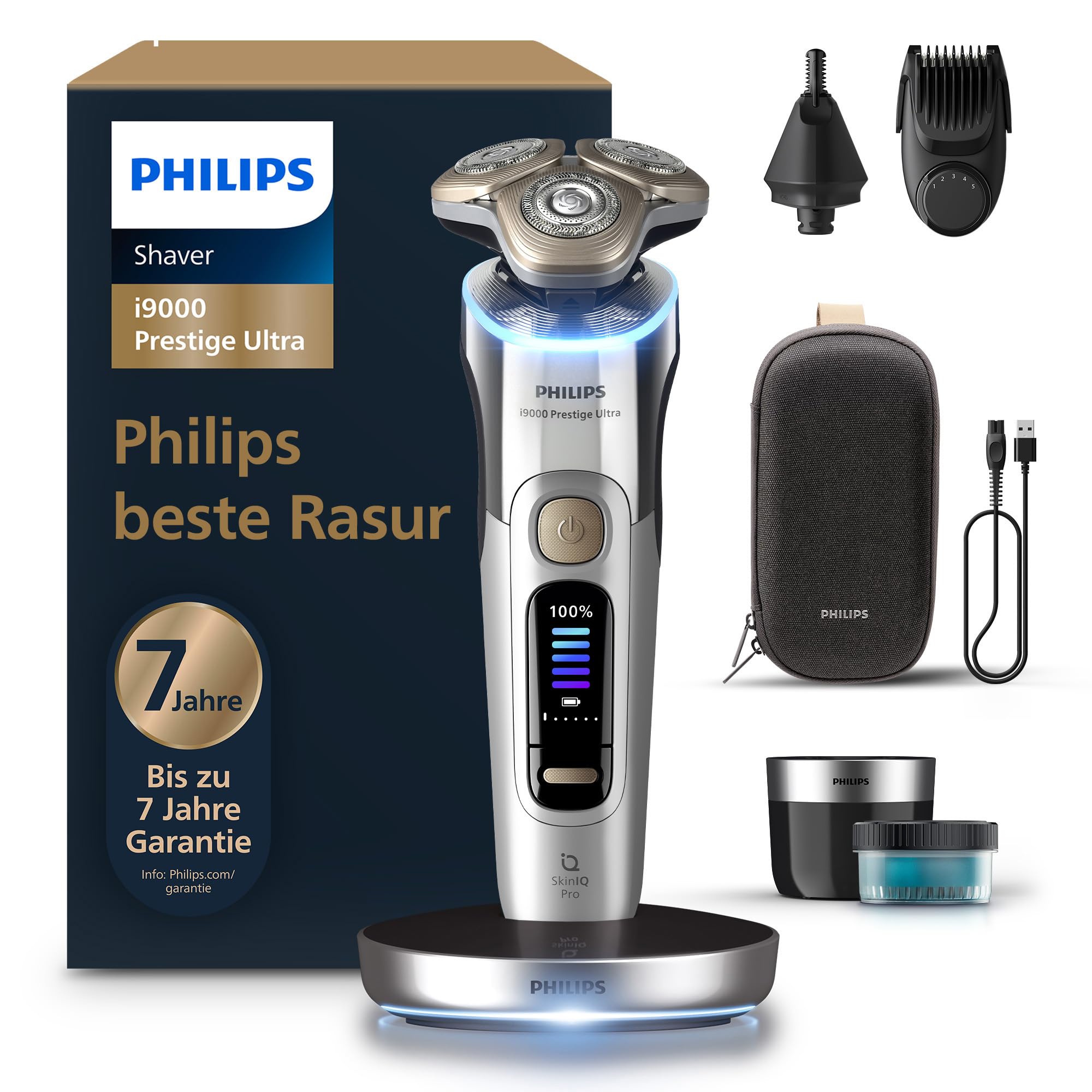Máy cạo râu Philips series i9000 Prestige Ultra SenseIQ Pro XP9404/38, màu Chrome 1 Máy cạo râu Philips series i9000 Prestige Ultra SenseIQ Pro XP9404/38, màu Chrome